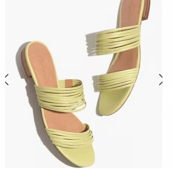 Madewell Shoes - Madewell meg slide sandals strappy light green